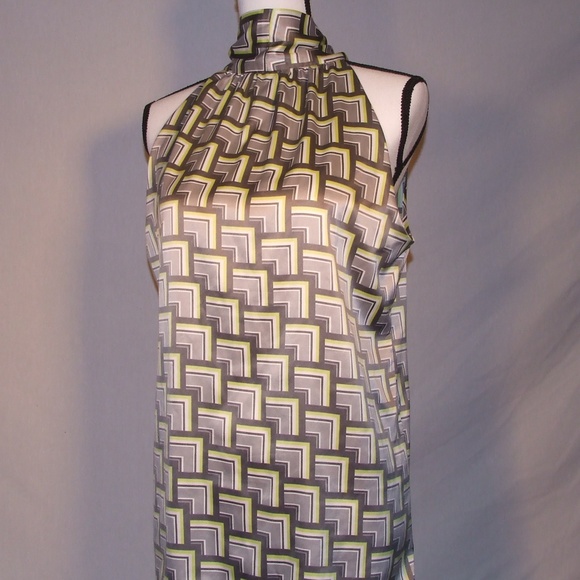 Banana Republic Tops - Banana Republic Grey/Green/White Size L Blouse